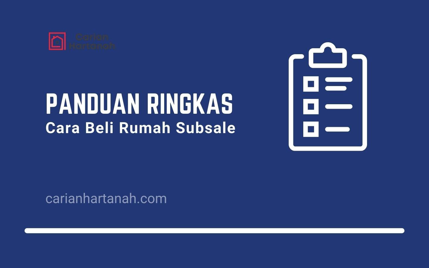 Panduan Ringkas Cara Beli Rumah Subsale